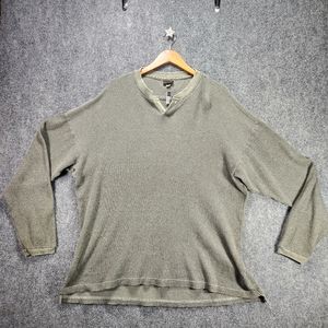 Vintage Gramicci Thermal Waffle Knit Long Sleeve Shirt Mens XL Green Made In USA